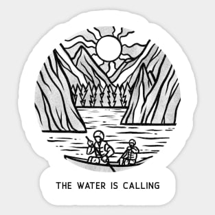 The Water is Calling Sticker